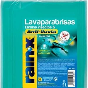 Lavaparabrisas eliminador de insectos y anti lluvia